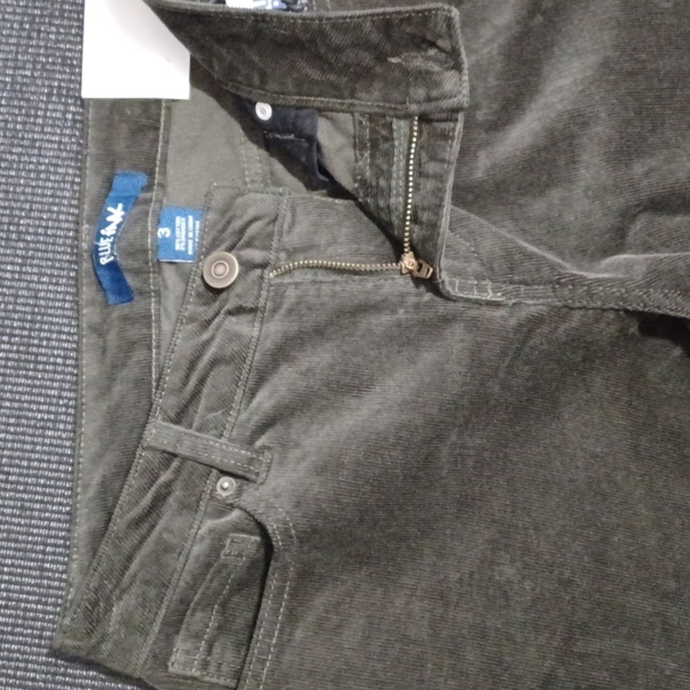 NEW size 3 green Corduroy pants. "Midrise Boot" pants. Casual. Everyday - Picture 6 of 16